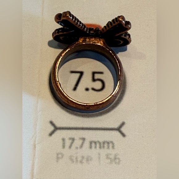 Betsy Johnson Copper-Toned Ring with Crystal Accents - Picture 4 of 4